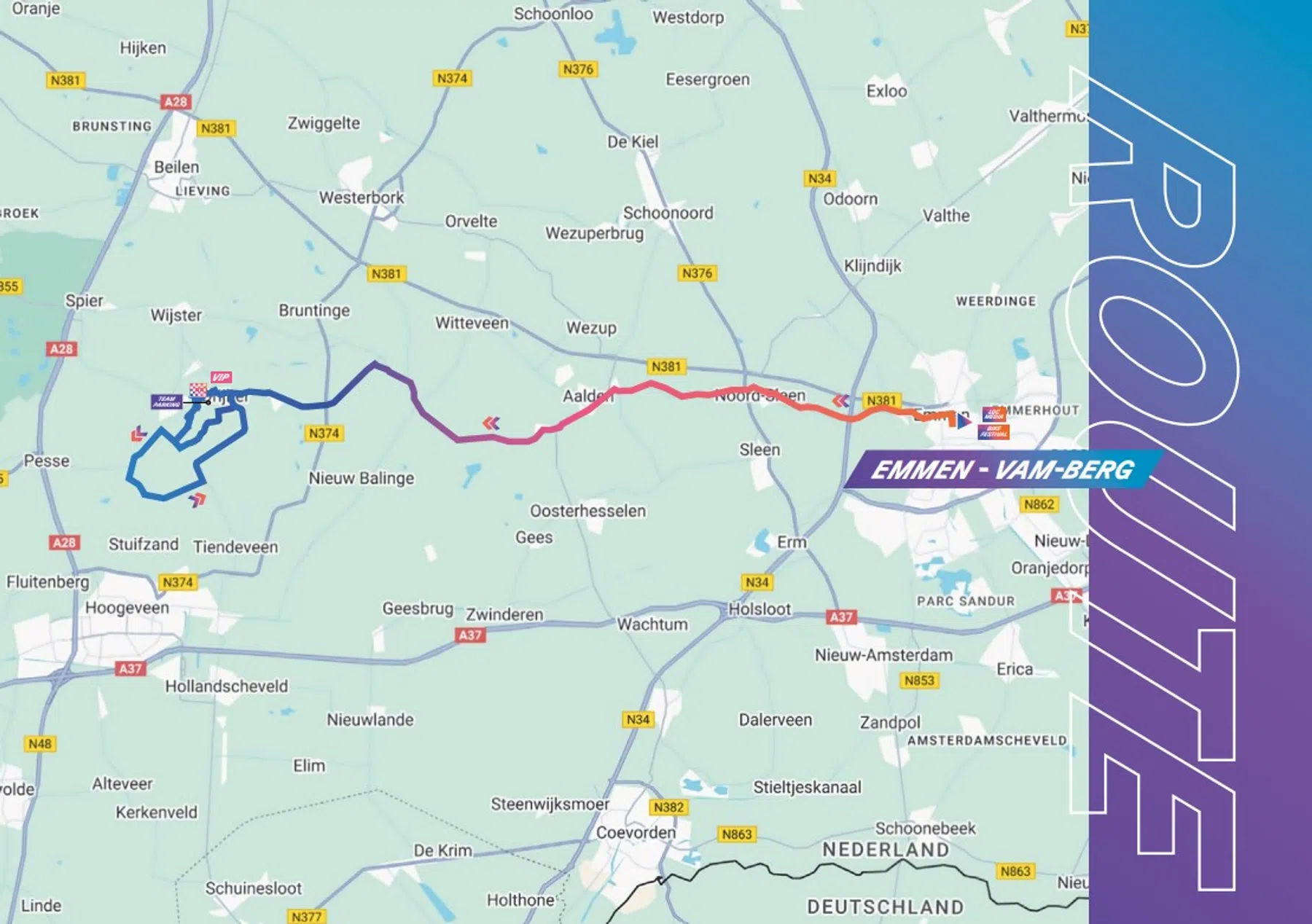 NIBC Tour of Holland - Route Drenthe Etappe 4
